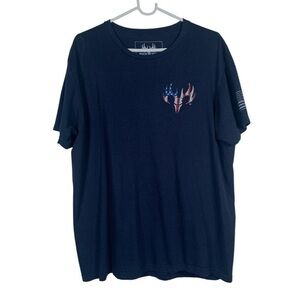 Buck Wear Patriotic If This Flag Offends You I'll Help You Pack Graphic Shirt XL